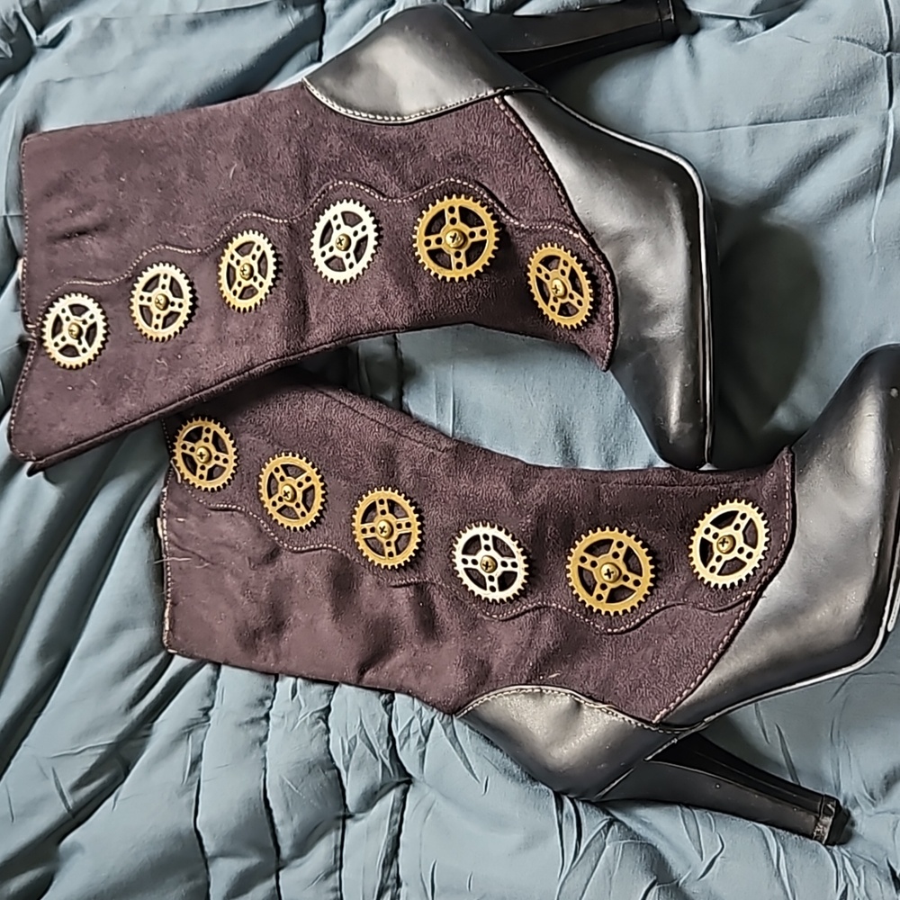 Demonia steam punk boots